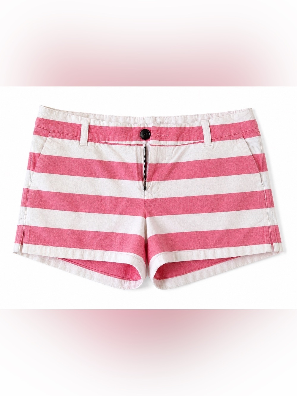 MERONA PINK AND WHITE STRIPED SHORTS